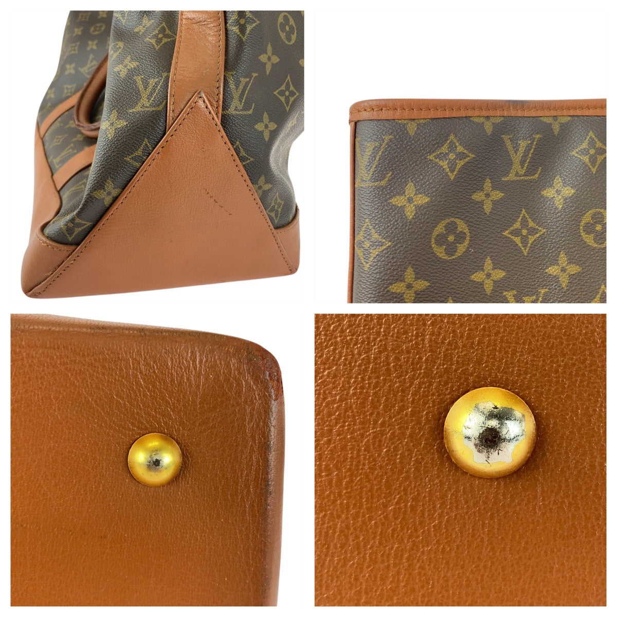 20049
LOUIS VUITTON ルイヴィトン モノグラム サックウィークエンドGM ブラウン ゴールド金具 PVC / レザー M42420 トートバッグ ショルダーバッグ メンズ ABP48