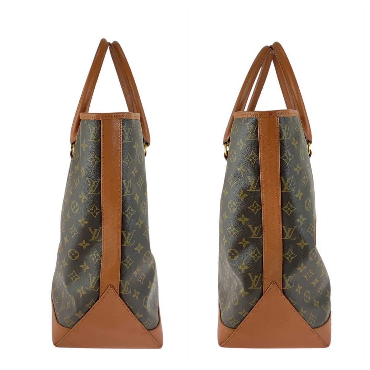 20049
LOUIS VUITTON ルイヴィトン モノグラム サックウィークエンドGM ブラウン ゴールド金具 PVC / レザー M42420 トートバッグ ショルダーバッグ メンズ ABP48