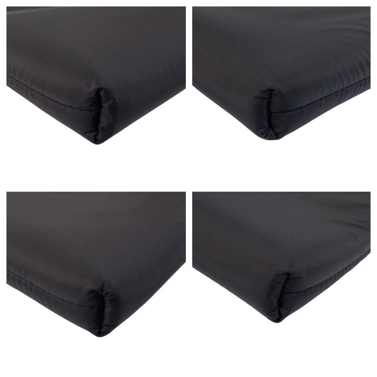 20053
PRADA プラダ テスート 三角ロゴプレート ブラック 黒 シルバー金具 ナイロン クラッチバッグ セカンドバッグ メンズ SA60