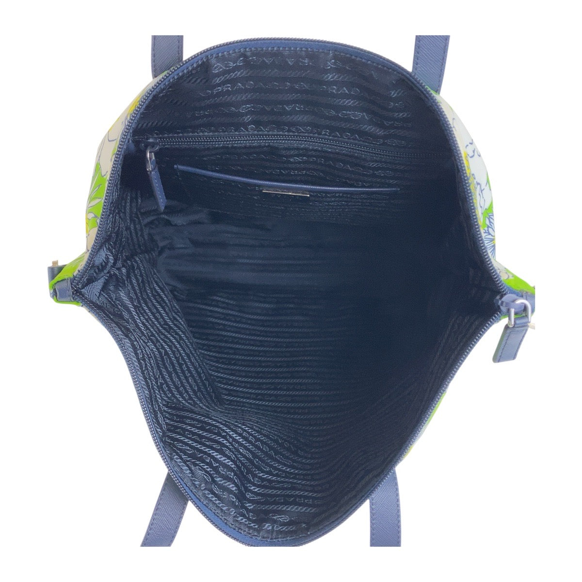 20054
PRADA プラダ テスート 三角ロゴプレート グリーン マルチカラー シルバー金具 ナイロン トートバッグ ショルダーバッグ レディース AB45