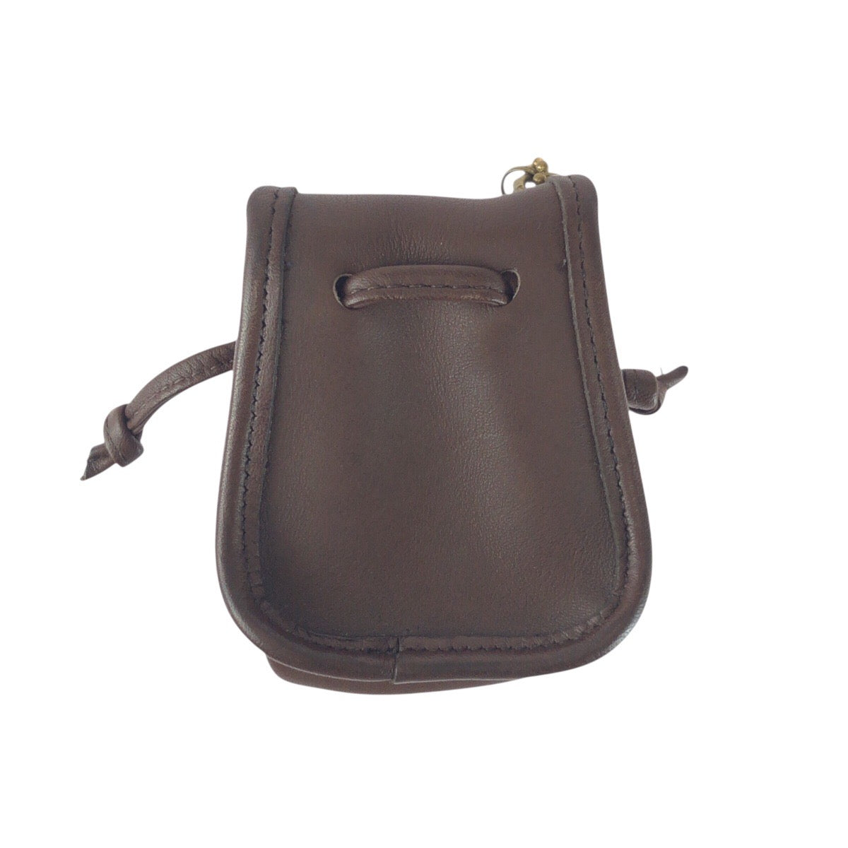 20058
COACH コーチ ヴィンテージ オールドコーチ ブラウン ゴールド金具 レザー ポーチ 小物入れ キーホルダー レディース ABP20