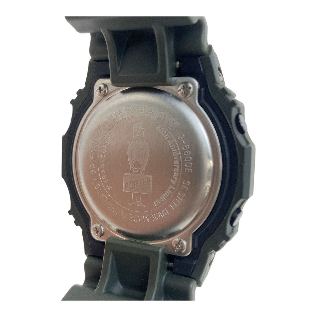 20059
CASIO カシオ G-SHOCK G5600E PORTER 80年記念モデル 限定販売 オリーブ ウレタン 3160 腕時計 ソーラー ソーラー メンズ A36