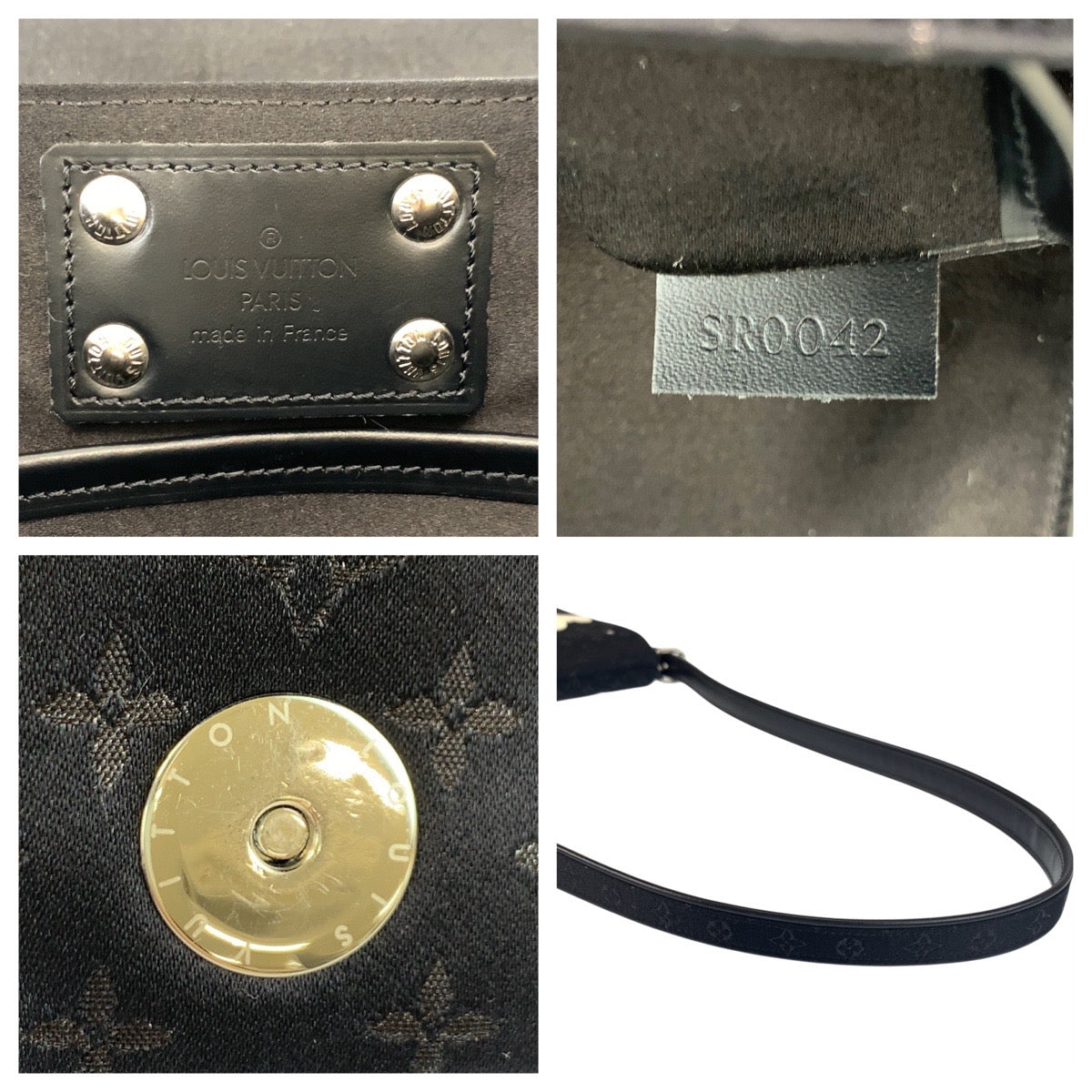 20060
LOUIS VUITTON ルイヴィトン ミニモノグラム コント ドゥ フェ ミュゼット ブラック 黒 シルバー金具 サテン / ハラコ / レザー M92273 ショルダーバッグ レディース A70