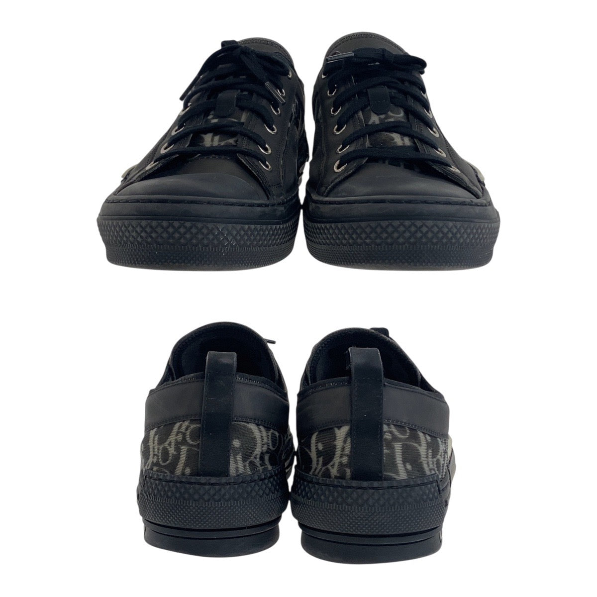 20067
Dior ディオール サイズ表記43/27.5cm ブラック 黒 ホワイト ナイロン / ラバー ローカット オブリーク メンズ AB28