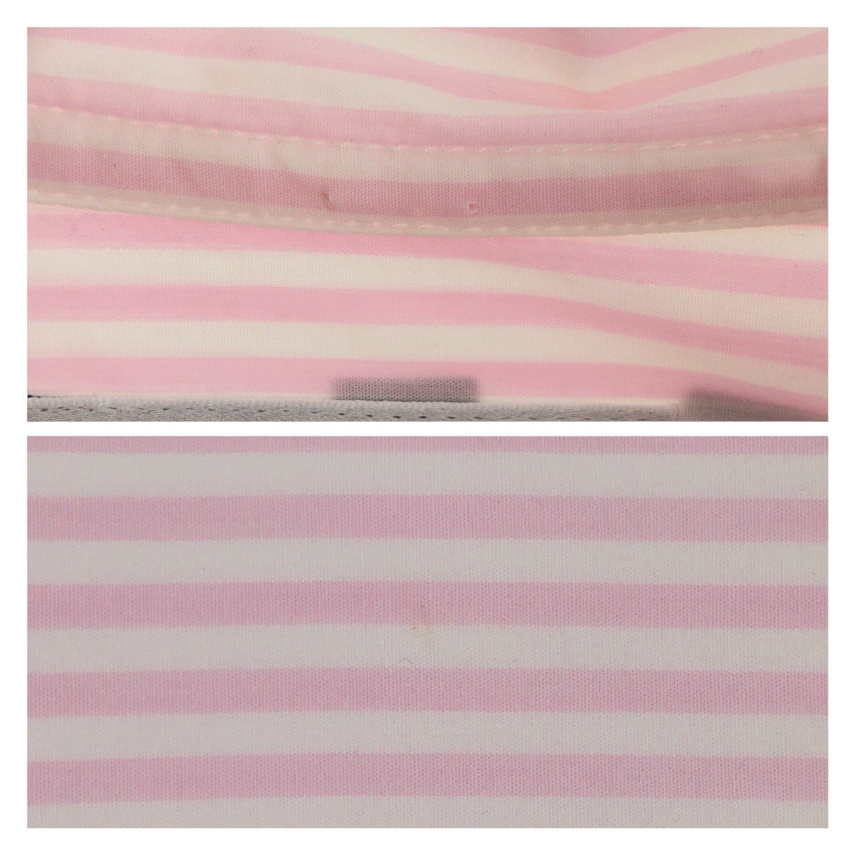 20076
BALENCIAGA バレンシアガ ピンク ホワイト コットン リボン バックロゴ ストライプ ロングスリーブシャツ 長袖シャツ レディース ABP35