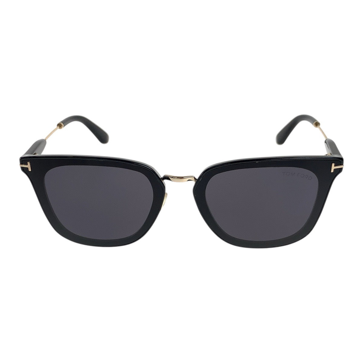 20078
TOM FORD トムフォード ブラック 黒 ゴールド金具 プラスチック LF4243117 サングラス スクエア レディース AB20
