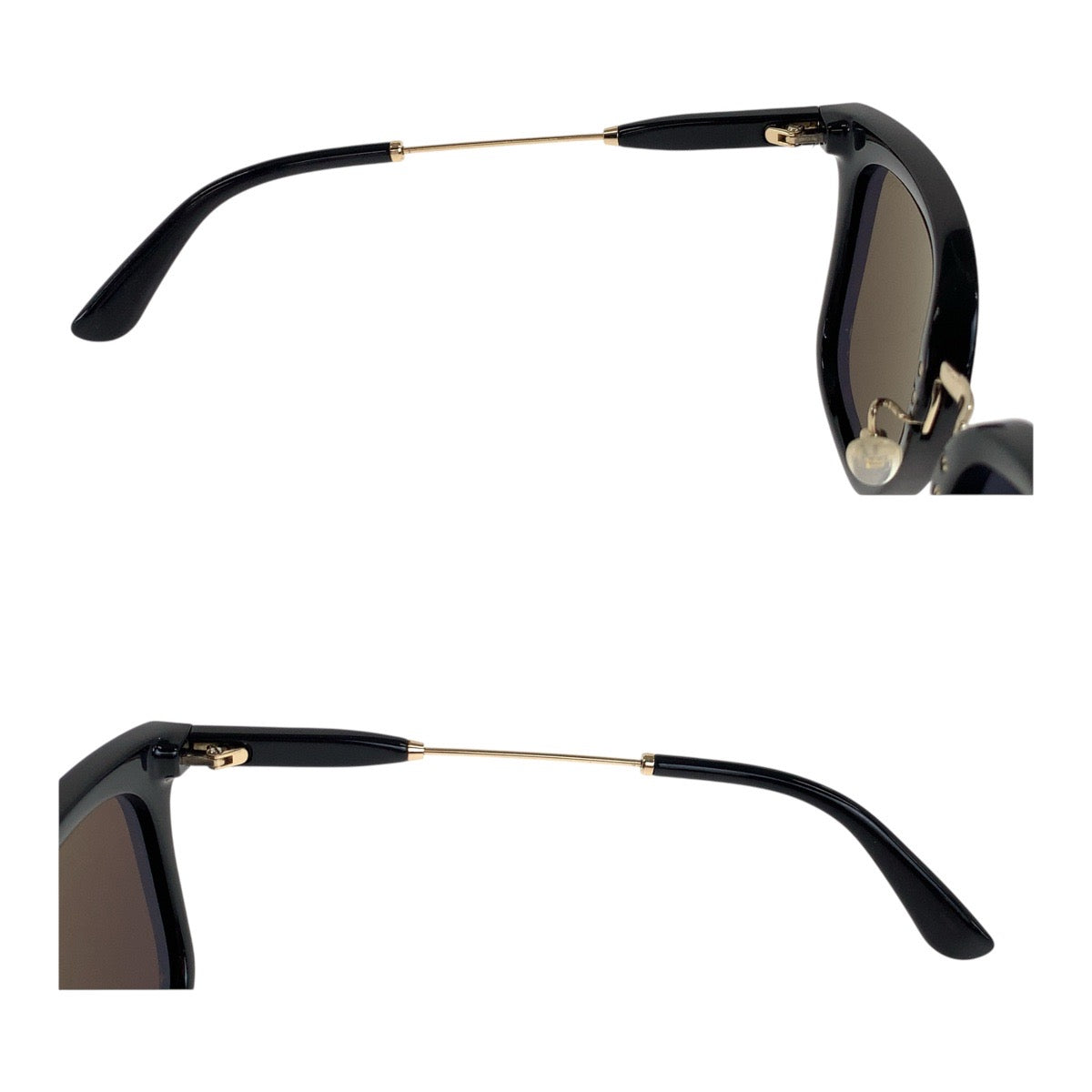 20078
TOM FORD トムフォード ブラック 黒 ゴールド金具 プラスチック LF4243117 サングラス スクエア レディース AB20