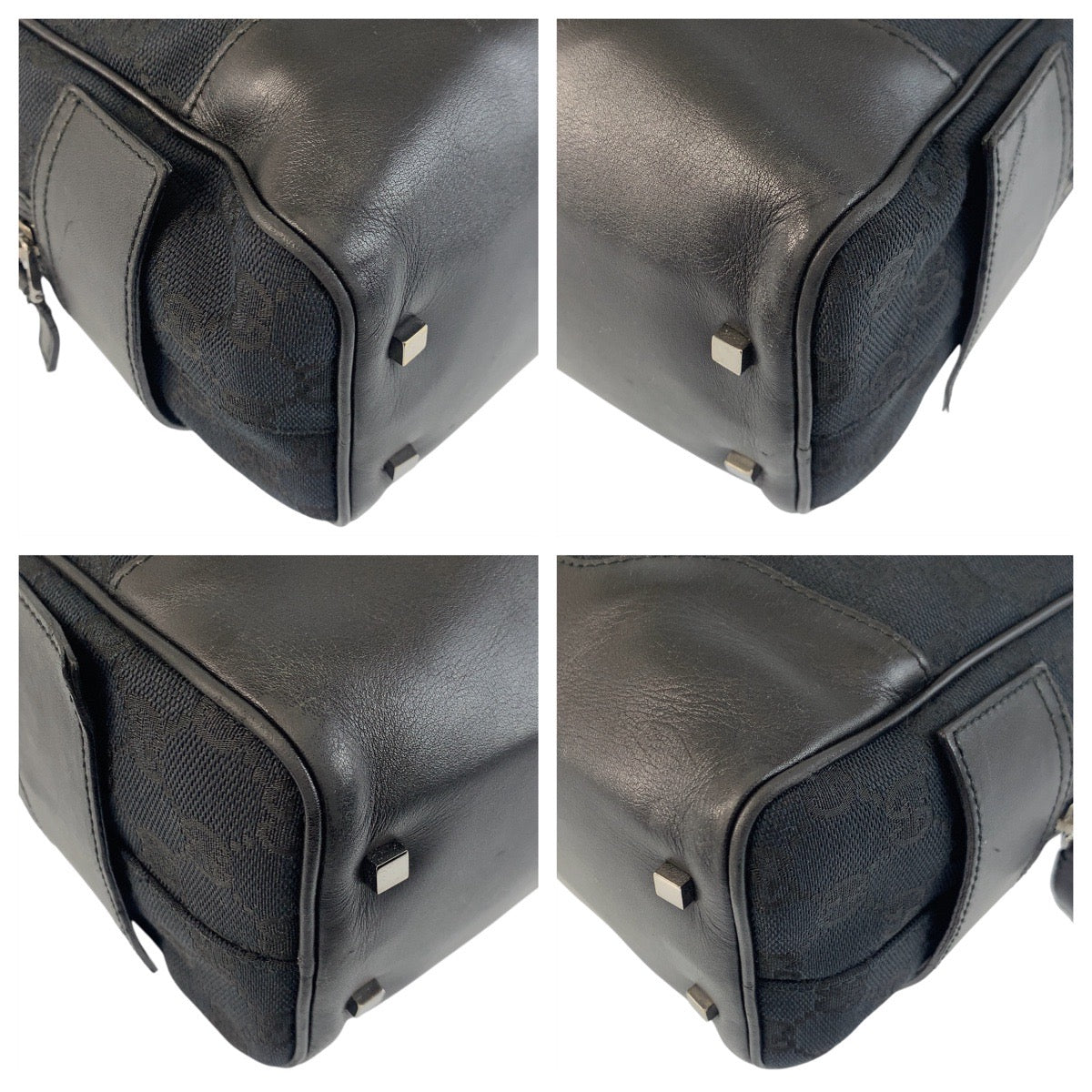 20079
GUCCI グッチ ブラック 黒 シルバー金具 GGキャンバス / レザー 002 1115 ショルダーバッグ レディース ABP35
