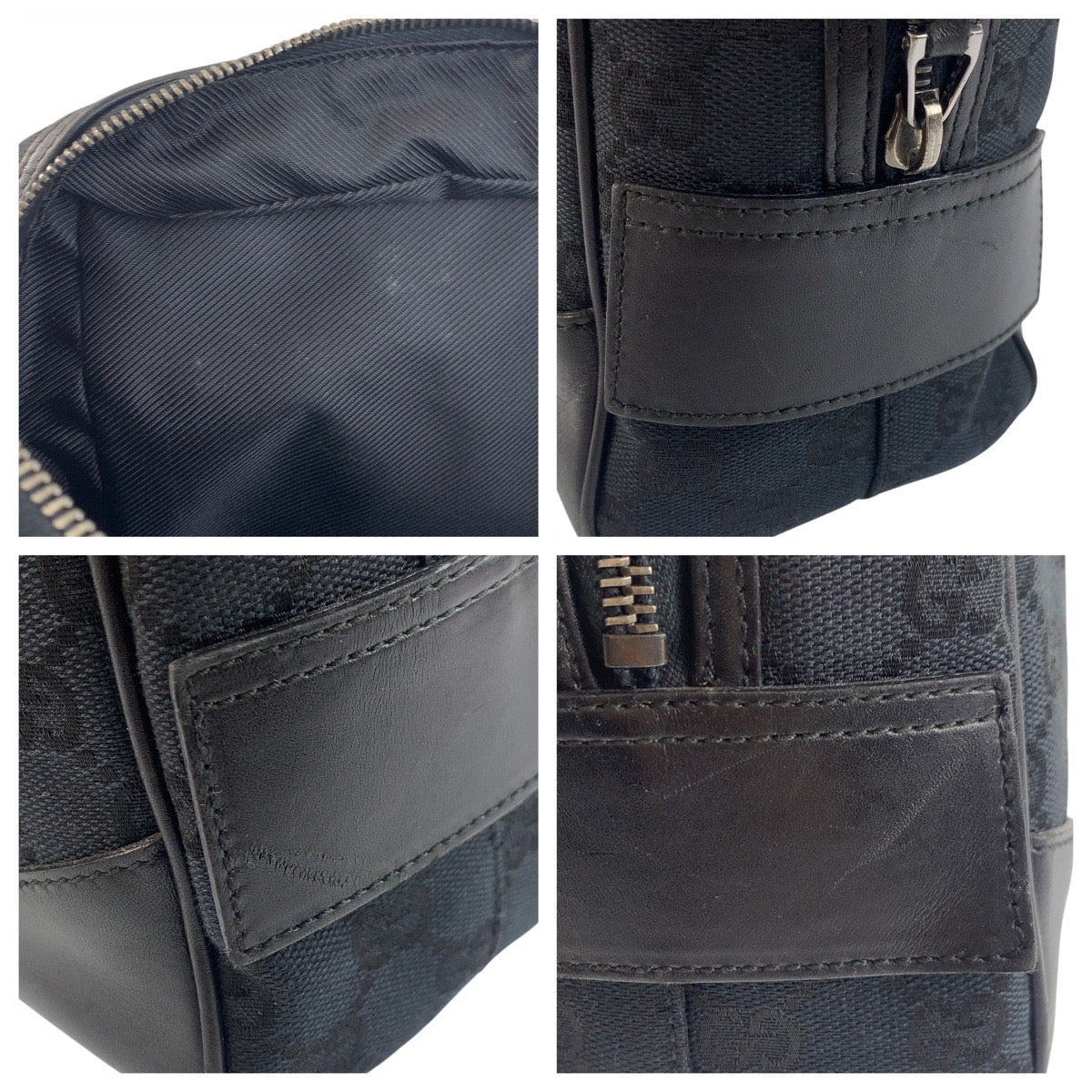 20079
GUCCI グッチ ブラック 黒 シルバー金具 GGキャンバス / レザー 002 1115 ショルダーバッグ レディース ABP35