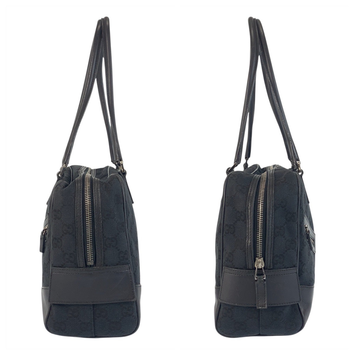 20079
GUCCI グッチ ブラック 黒 シルバー金具 GGキャンバス / レザー 002 1115 ショルダーバッグ レディース ABP35