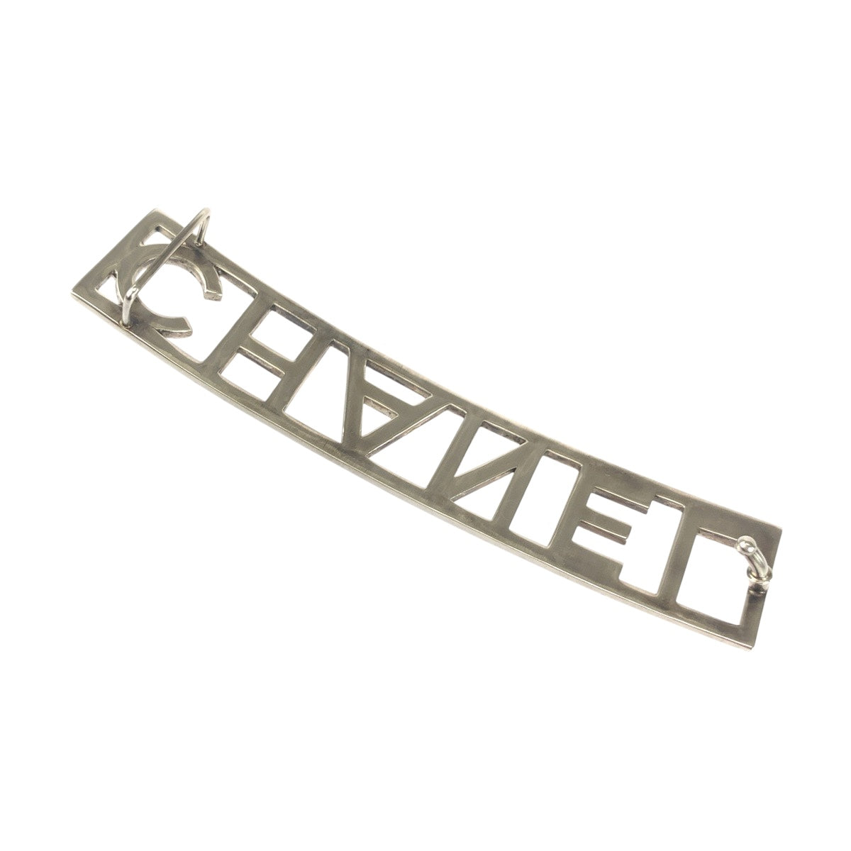 20087
CHANEL シャネル ロゴ ラインストーン 85cm/34inc ブラック シルバー金具 レザー ベルト B15 S刻印 レディース A84