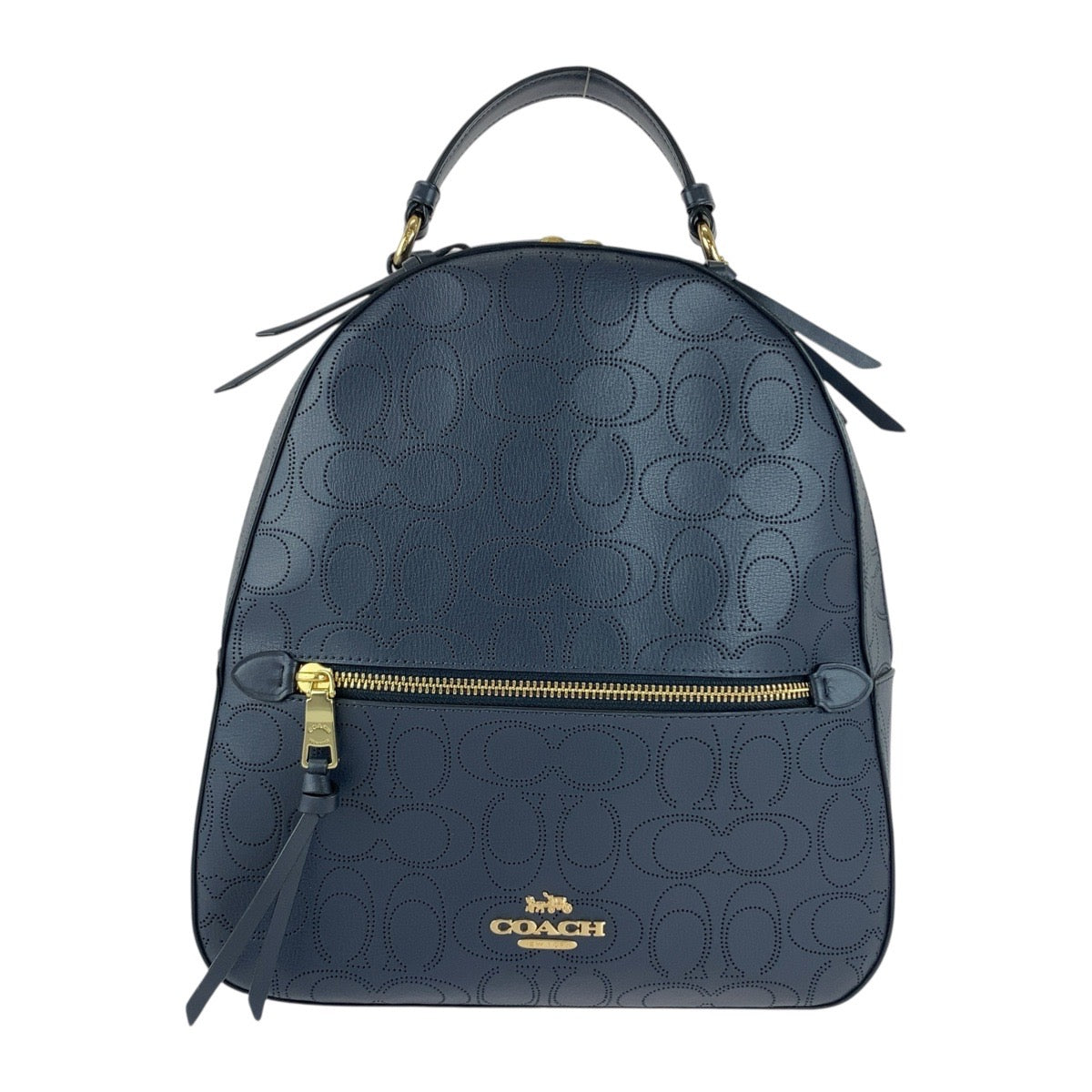 20089
COACH コーチ シグネチャー ネイビー ゴールド金具 レザー B2092-2322 リュック バックパック レディース SA21