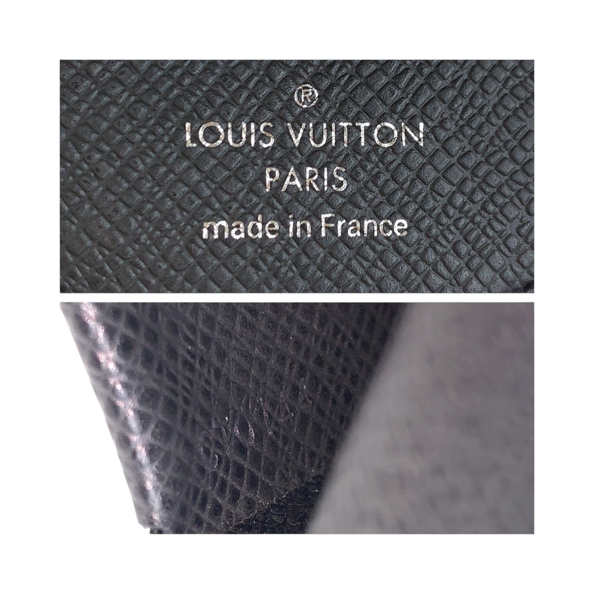 20091
LOUIS VUITTON Taiga Portemonnaie Cuvette Ardoise Black Taiga M64422 Coin Purse Men's A21