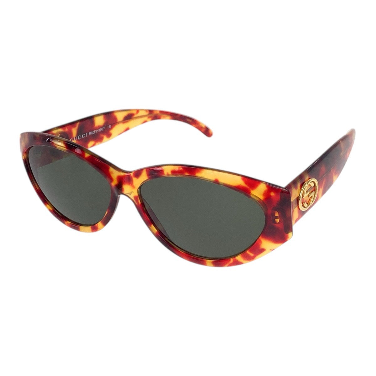 20094
GUCCI グッチ マーブル マルチカラー ゴールド金具 プラスチック GG2195/S サングラス オーバル レディース AB12