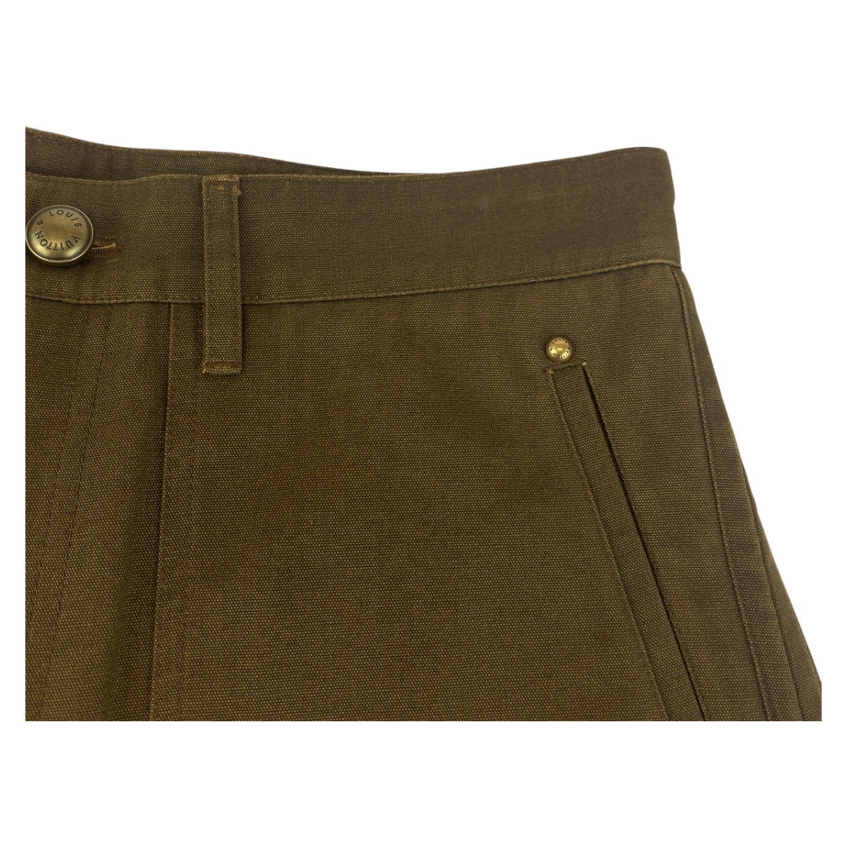 20095
LOUIS VUITTON ルイヴィトン サイズ46 ブラウン コットン パンツ チノパン ミリタリーパンツ カーゴパンツ メンズ A128