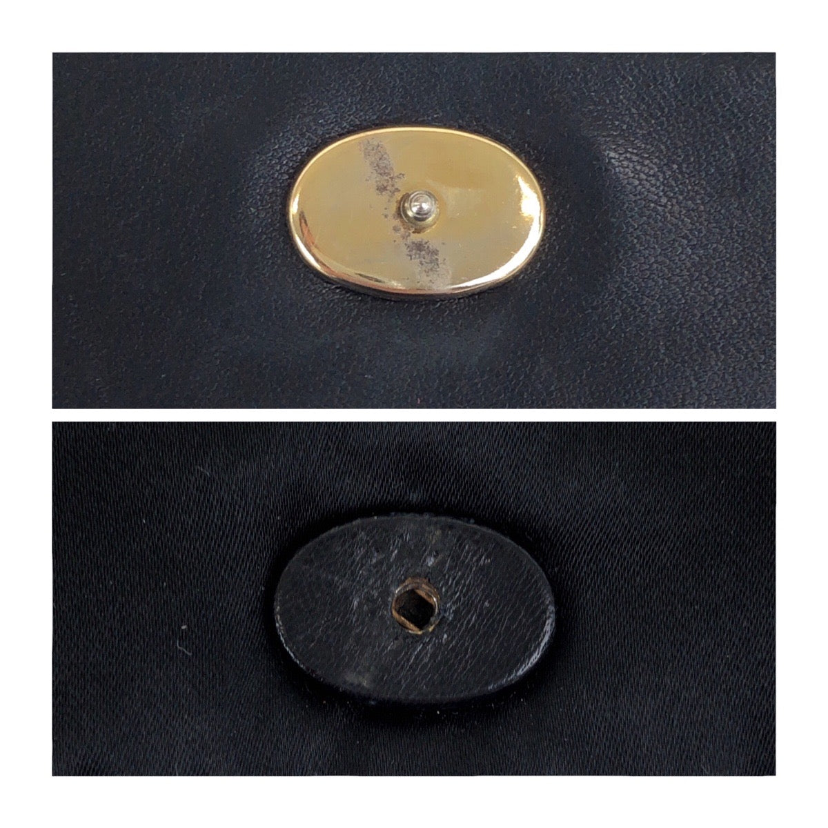 20098
CHANEL シャネル ヴィンテージ ココマーク ブラック 黒 ゴールド金具 サテン チェーンショルダーバッグ ポシェット レディース AB88