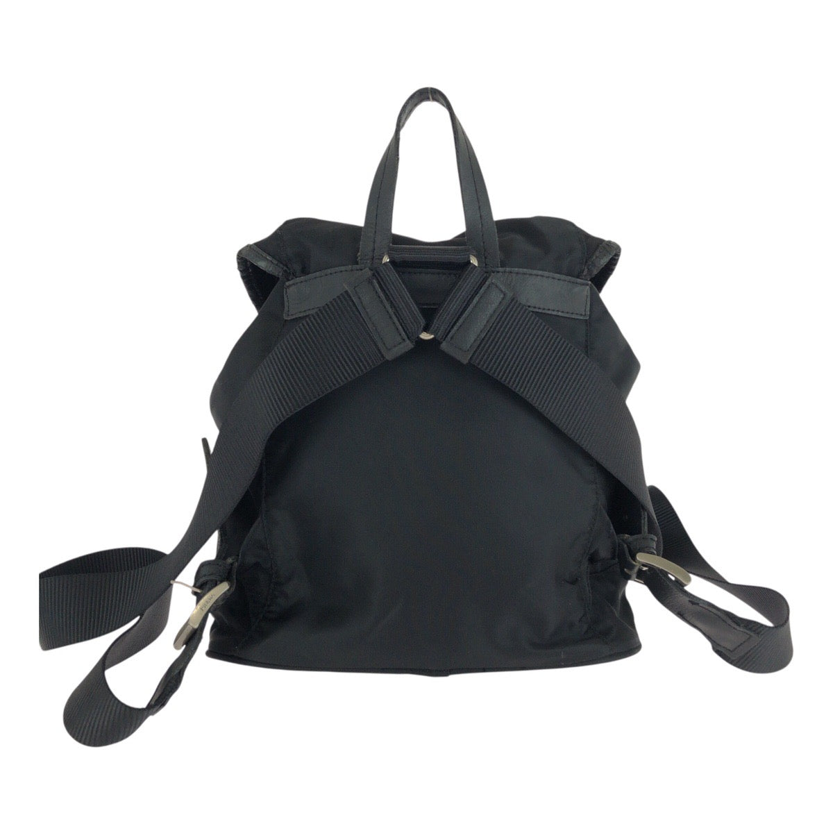20106
PRADA Tessuto Black Silver Hardware Nylon Backpack for women AB28