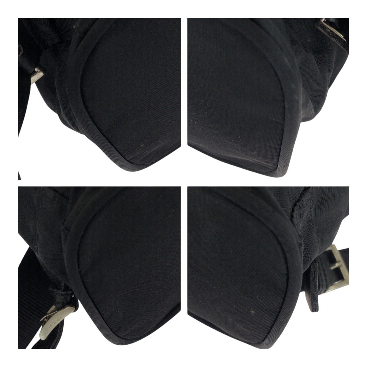 20106
PRADA Tessuto Black Silver Hardware Nylon Backpack for women AB28