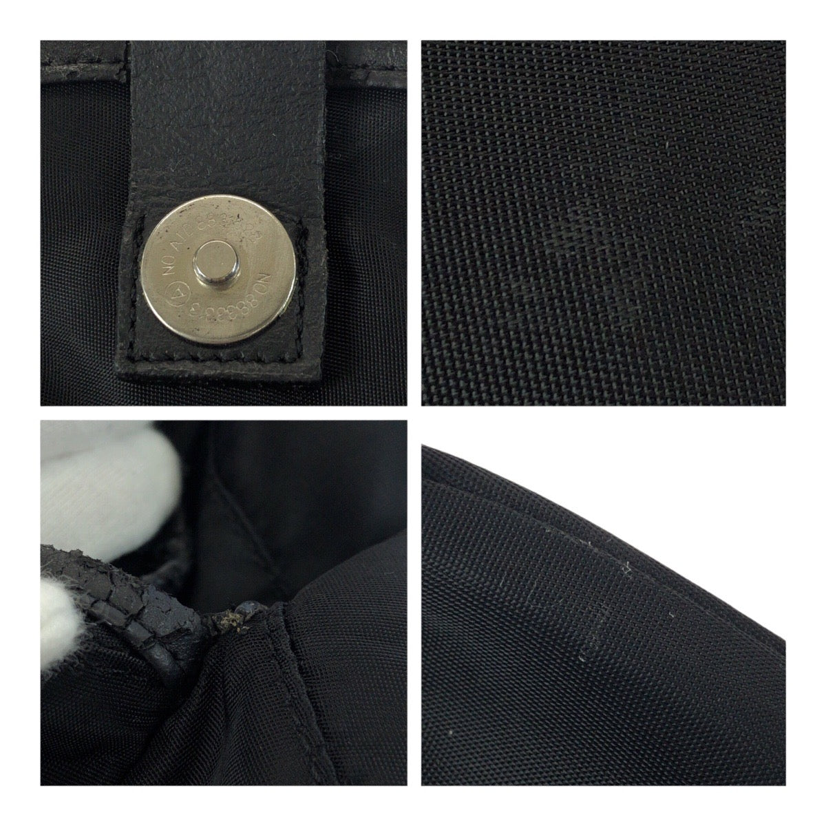 20106
PRADA Tessuto Black Silver Hardware Nylon Backpack for women AB28