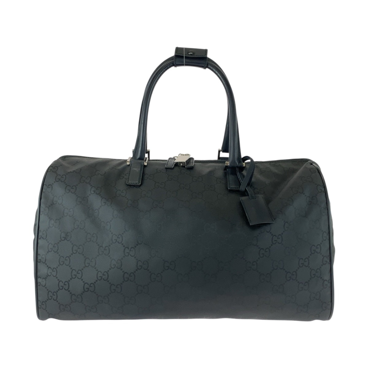 20126
GUCCI グッチ GG柄 ブラック 黒 シルバー金具 ナイロン 012 0383 ボストンバッグ 男女兼用 レディース ABP42