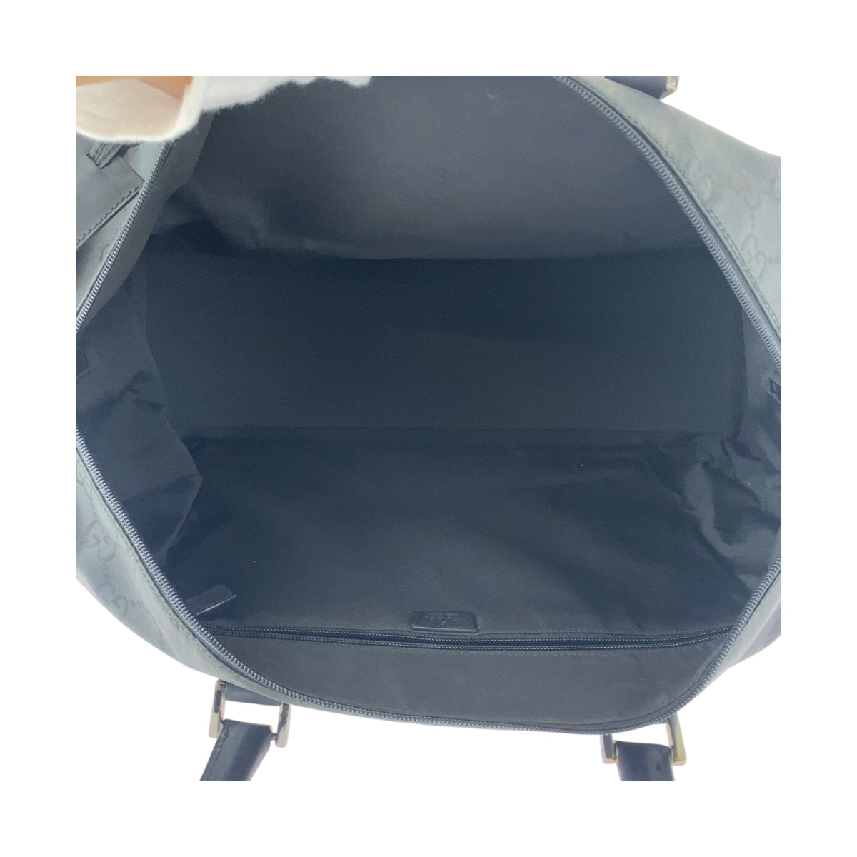 20126
GUCCI グッチ GG柄 ブラック 黒 シルバー金具 ナイロン 012 0383 ボストンバッグ 男女兼用 レディース ABP42