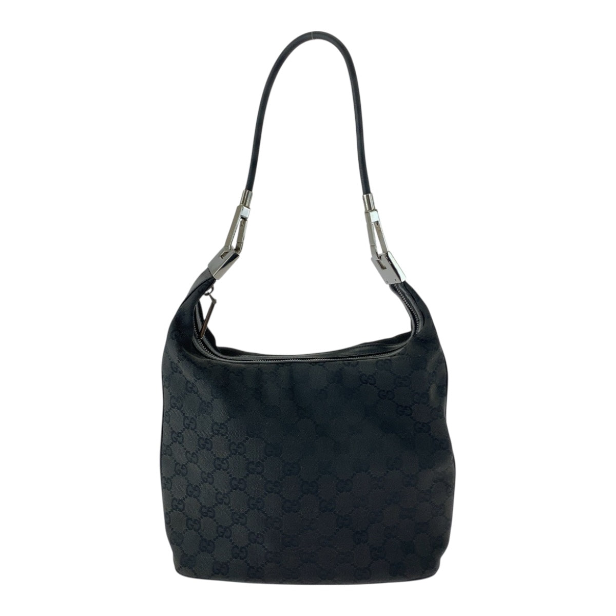 20127
GUCCI グッチ ブラック 黒 シルバー金具 GGキャンバス 01234 ショルダーバッグ ハンドバッグ レディース A44