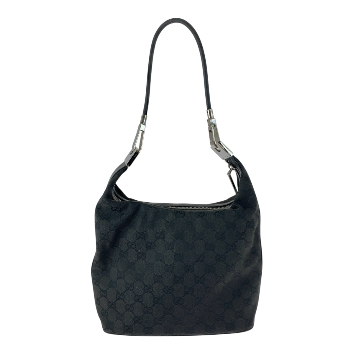 20127
GUCCI グッチ ブラック 黒 シルバー金具 GGキャンバス 01234 ショルダーバッグ ハンドバッグ レディース A44