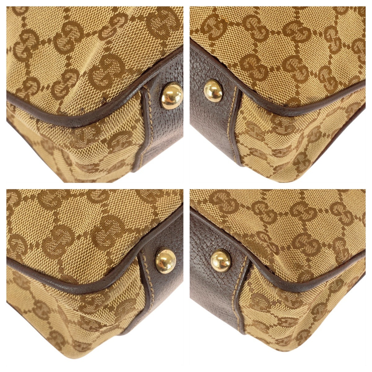 20128
GUCCI グッチ シェリーライン ベージュ アイボリー ブラウン GGキャンバス / レザー 161717 トートバッグ ショルダーバッグ レディース AB24