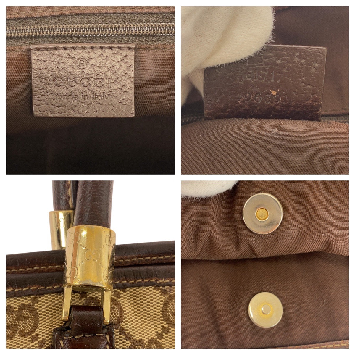 20128
GUCCI グッチ シェリーライン ベージュ アイボリー ブラウン GGキャンバス / レザー 161717 トートバッグ ショルダーバッグ レディース AB24