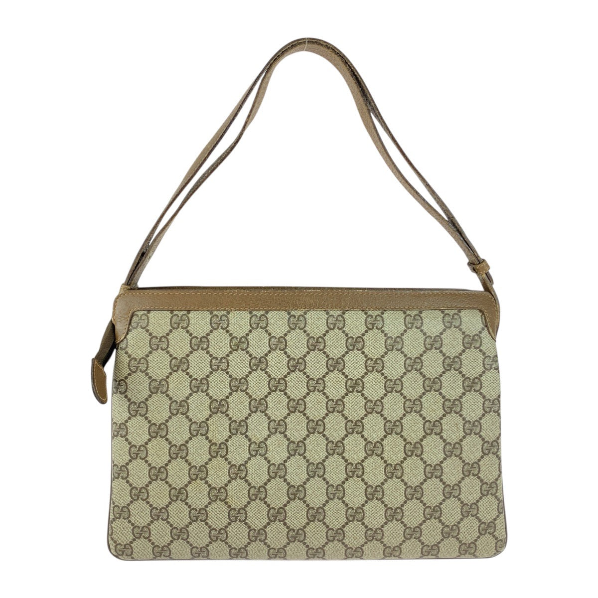 20138
GUCCI グッチ ヴィンテージ オールドグッチ シェリーライン ブラウン ベージュ ゴールド金具 GGスプリームキャンバス / レザー 14 02 013 ハンドバッグ ショルダーバッグ 2WAY レディース AB28