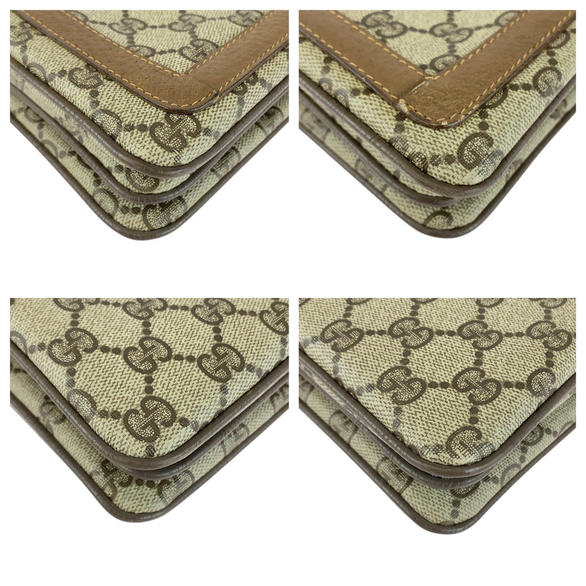 20138
GUCCI グッチ ヴィンテージ オールドグッチ シェリーライン ブラウン ベージュ ゴールド金具 GGスプリームキャンバス / レザー 14 02 013 ハンドバッグ ショルダーバッグ 2WAY レディース AB28
