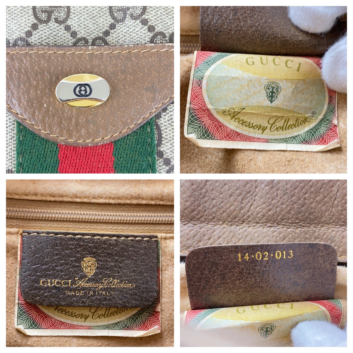 20138
GUCCI グッチ ヴィンテージ オールドグッチ シェリーライン ブラウン ベージュ ゴールド金具 GGスプリームキャンバス / レザー 14 02 013 ハンドバッグ ショルダーバッグ 2WAY レディース AB28
