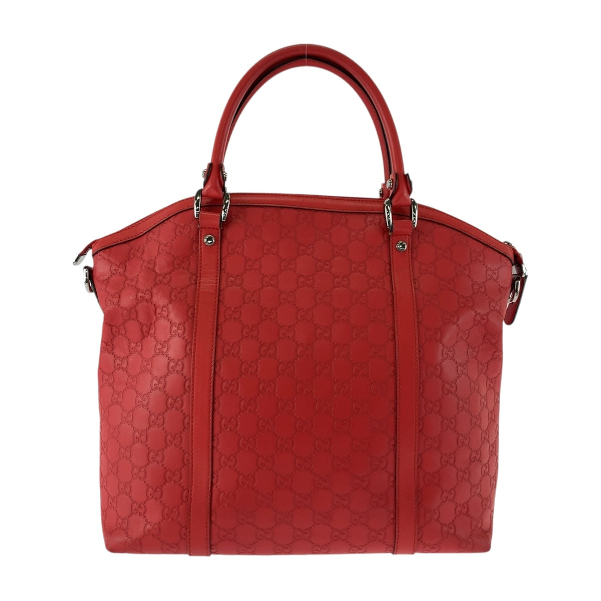 20142
GUCCI グッチ グッチシマ レッド シルバー金具 レザー 339551 ハンドバッグ ショルダーバッグ レディース ABP51