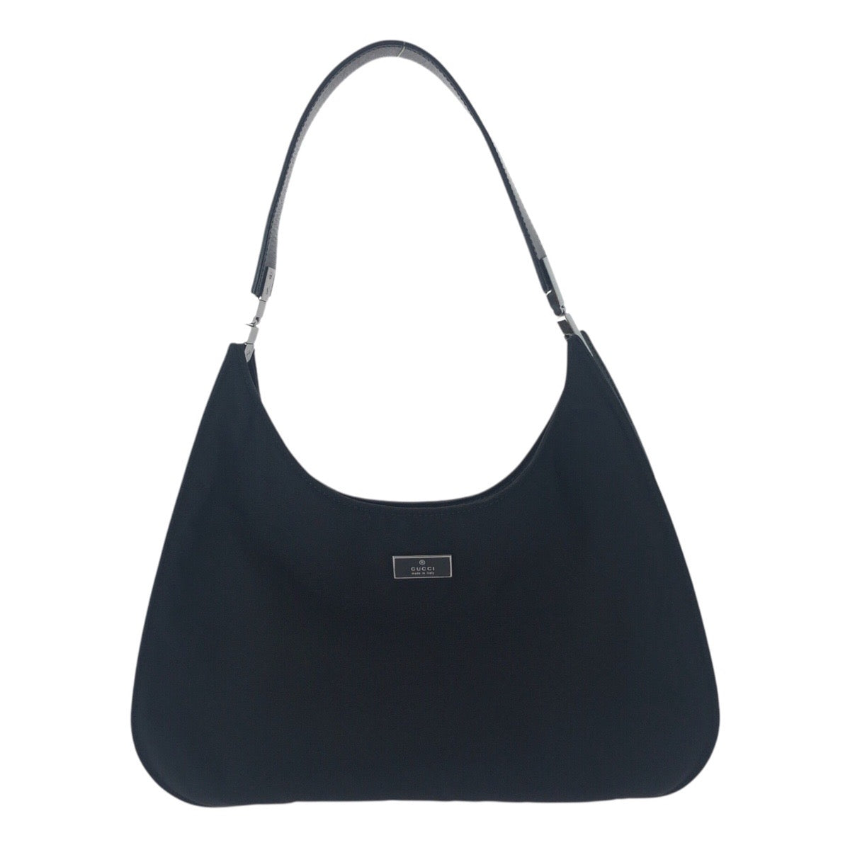 20143
GUCCI グッチ ブラック 黒 シルバー金具 ナイロン / レザー 001 3767 ショルダーバッグ 肩掛け レディース A35