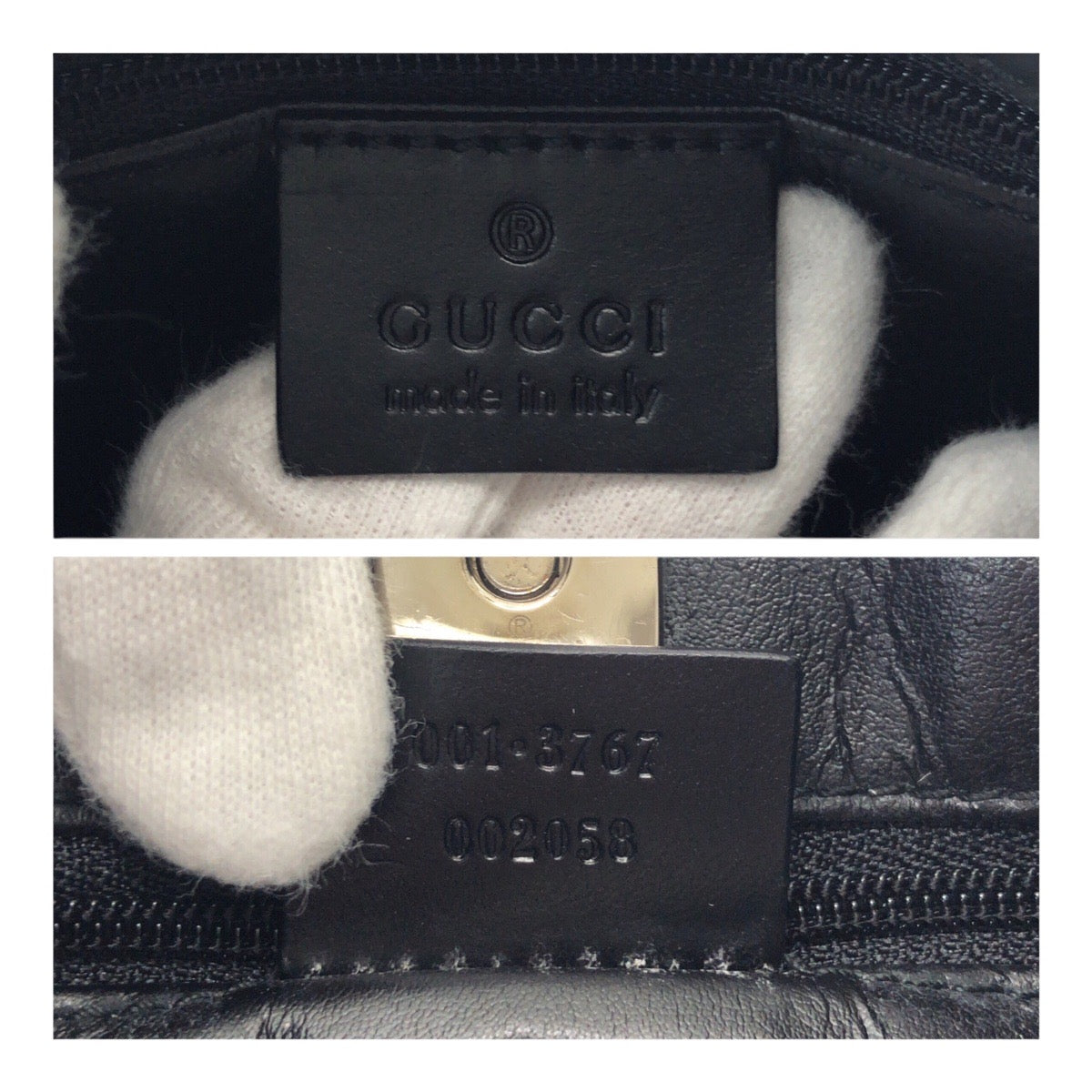 20143
GUCCI グッチ ブラック 黒 シルバー金具 ナイロン / レザー 001 3767 ショルダーバッグ 肩掛け レディース A35