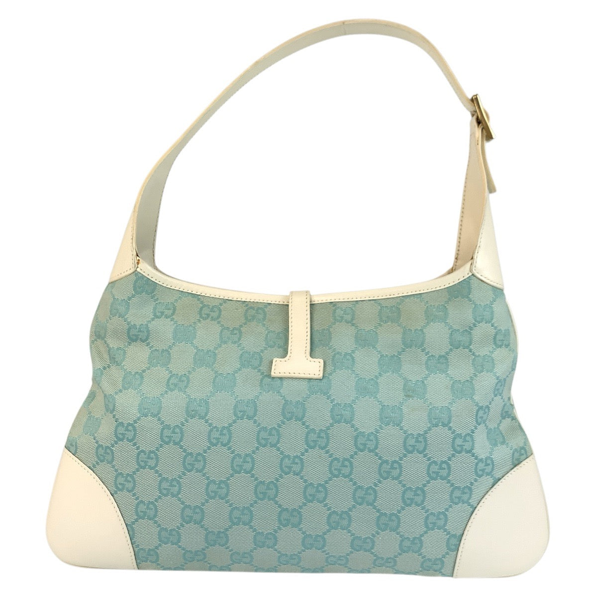 20144
GUCCI グッチ ジャッキー ライトブルー GGキャンバス / レザー 001 4057 ホーボー ショルダーバッグ レディース ABP37