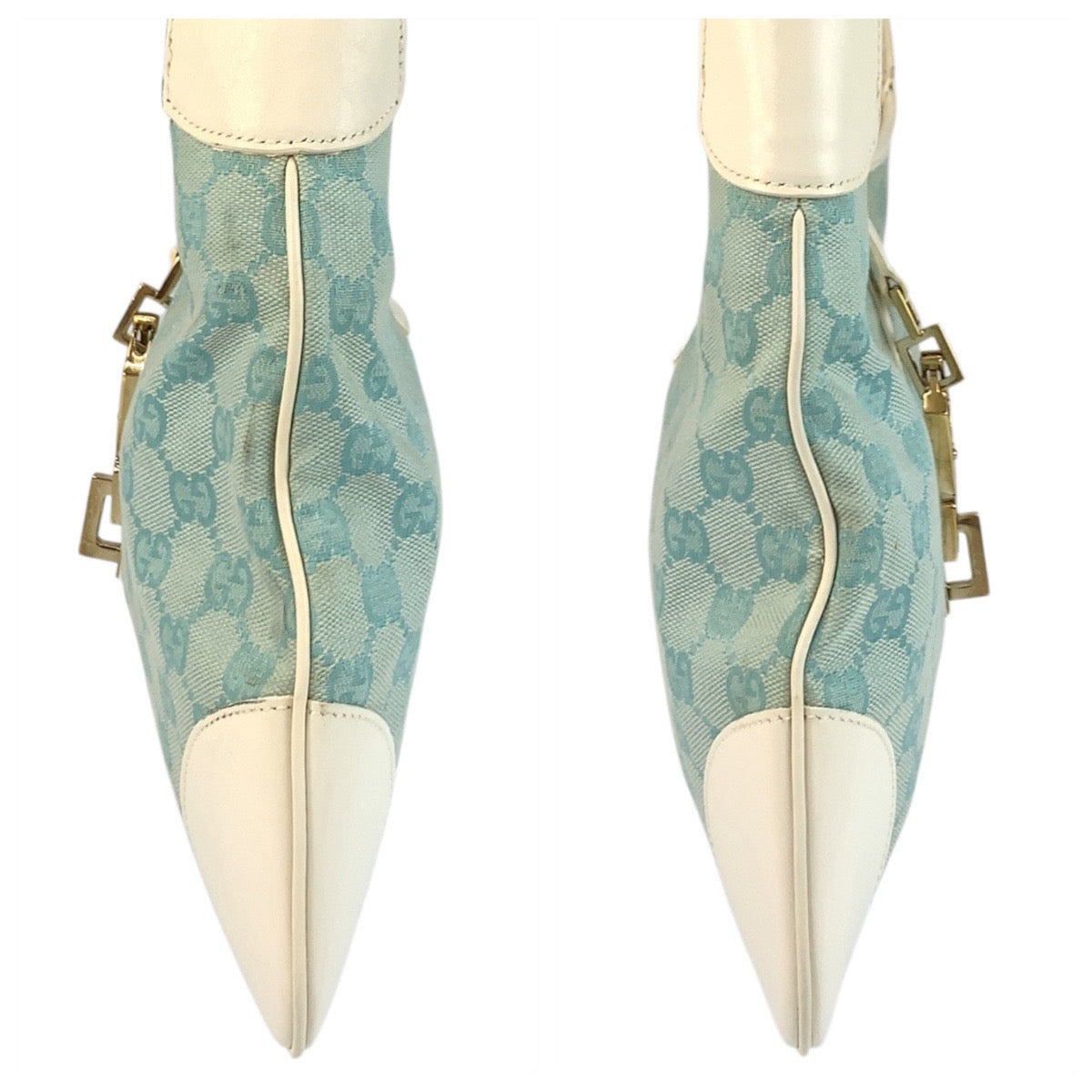 20144
GUCCI グッチ ジャッキー ライトブルー GGキャンバス / レザー 001 4057 ホーボー ショルダーバッグ レディース ABP37