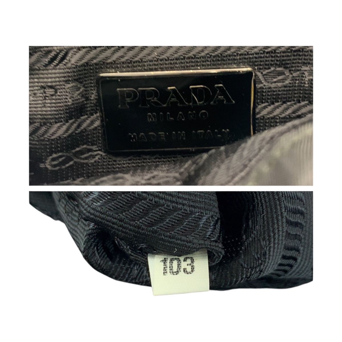 20145
PRADA プラダ ブラック 黒 シルバー金具 ナイロン / レザー ショルダーバッグ ポシェット レディース ABP28