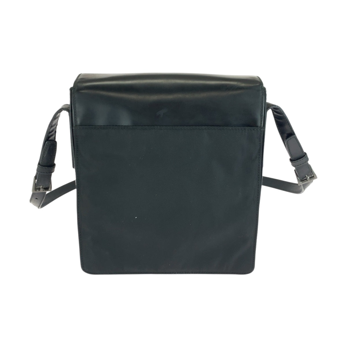 20145
PRADA プラダ ブラック 黒 シルバー金具 ナイロン / レザー ショルダーバッグ ポシェット レディース ABP28