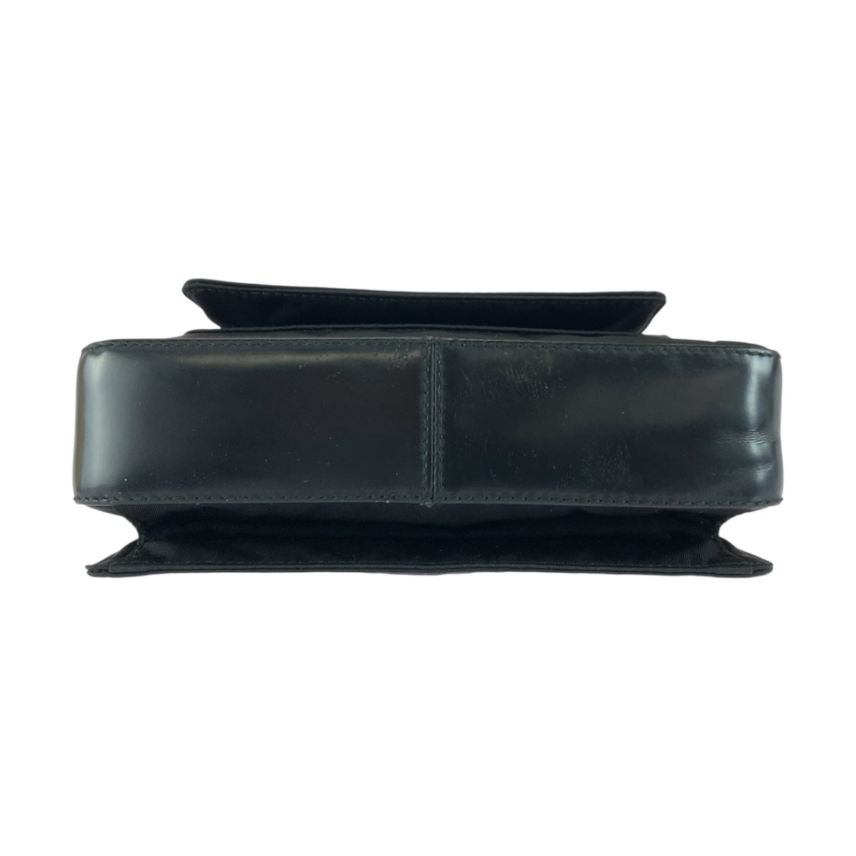 20145
PRADA プラダ ブラック 黒 シルバー金具 ナイロン / レザー ショルダーバッグ ポシェット レディース ABP28