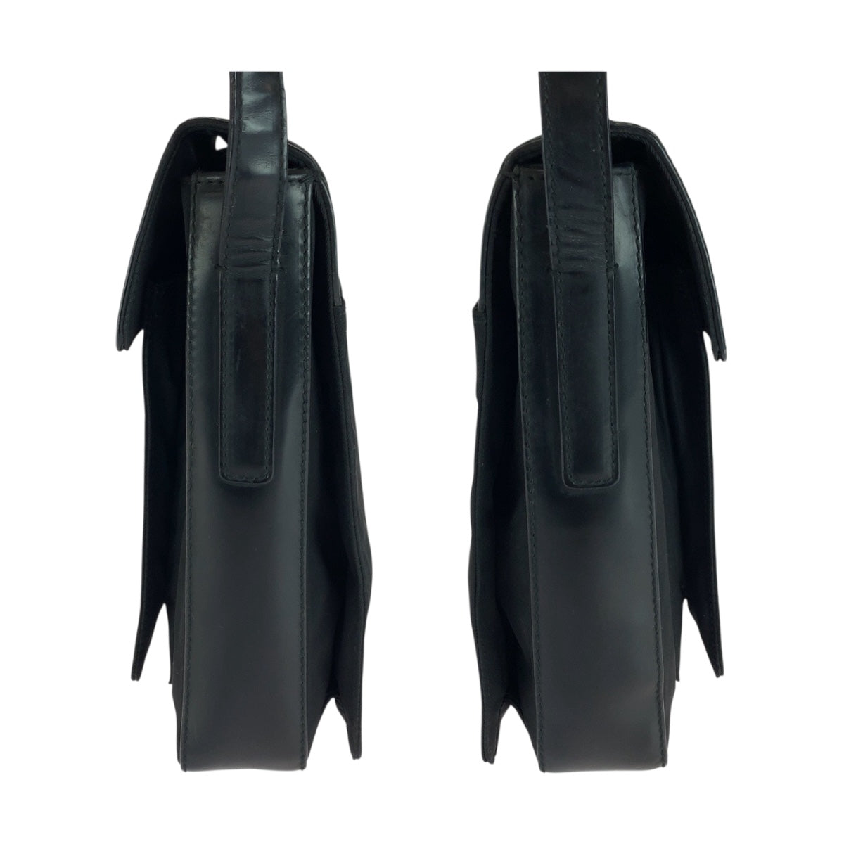 20145
PRADA プラダ ブラック 黒 シルバー金具 ナイロン / レザー ショルダーバッグ ポシェット レディース ABP28