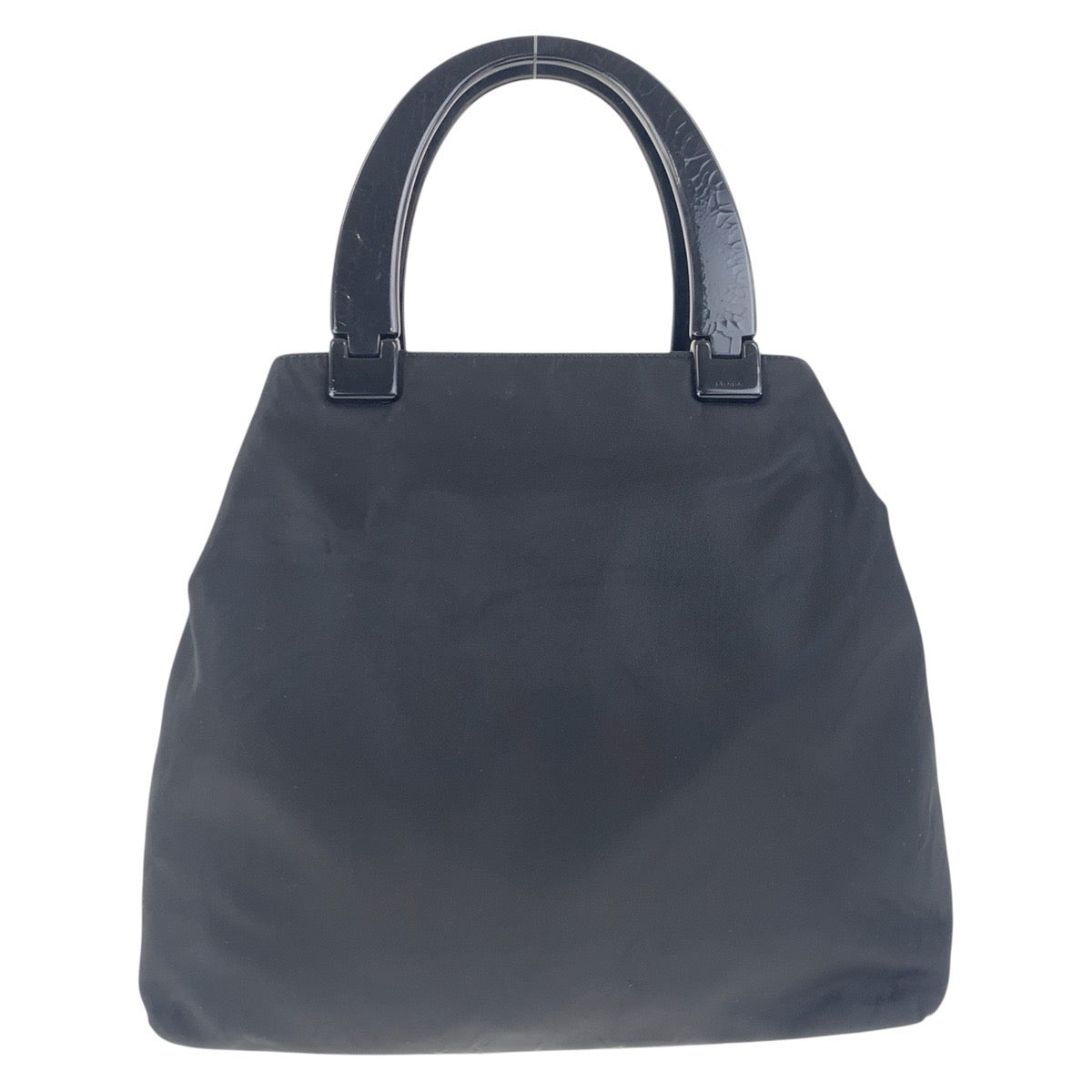 20150
PRADA プラダ テスート 三角ロゴプレート ブラック 黒 シルバー金具 ナイロン / プラスチック トートバッグ ハンドバッグ レディース AB16