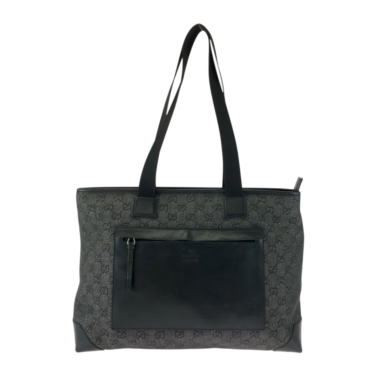 20155
GUCCI グッチ ブラック 黒 シルバー金具 GGキャンバス 34339 ハンドバッグ ショルダーバッグ レディース ABP29