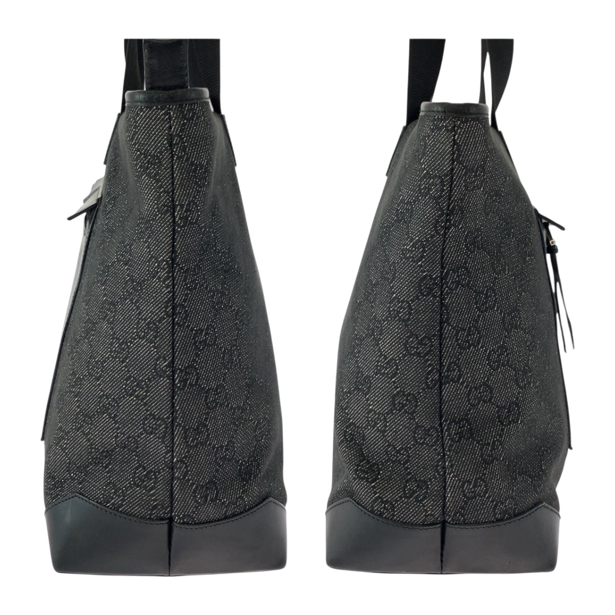 20155
GUCCI グッチ ブラック 黒 シルバー金具 GGキャンバス 34339 ハンドバッグ ショルダーバッグ レディース ABP29