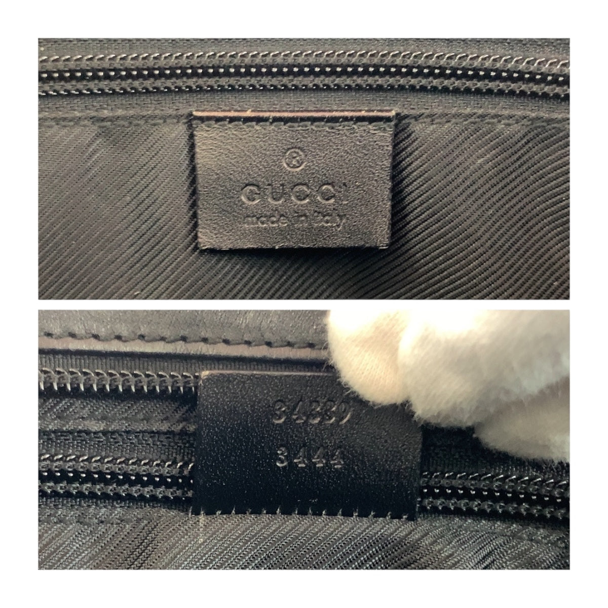 20155
GUCCI グッチ ブラック 黒 シルバー金具 GGキャンバス 34339 ハンドバッグ ショルダーバッグ レディース ABP29