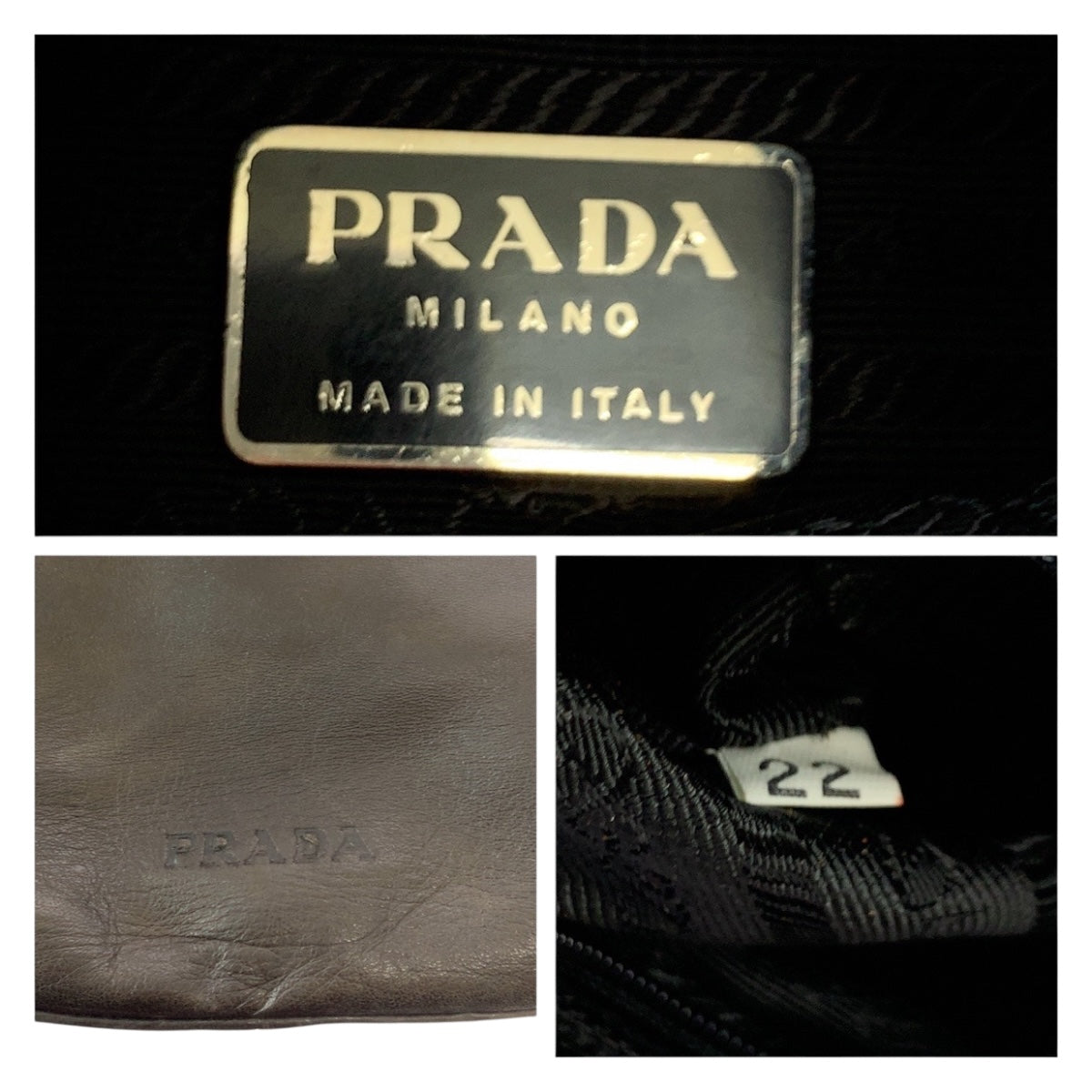 20165
PRADA プラダ ブラウン シルバー金具 レザー B8693 チェーンショルダーバッグ レディース ABP28