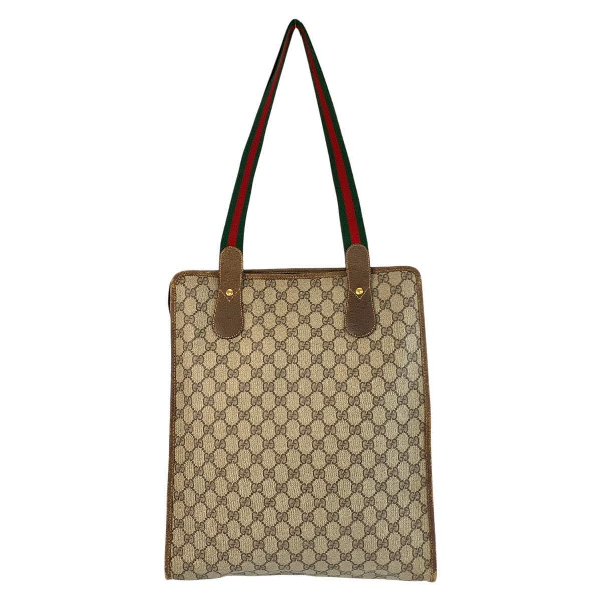 20178
GUCCI グッチ ヴィンテージ シェリーライン オールドグッチ ベージュ ブラウン ゴールド金具 GGスプリームキャンバス / レザー 89 02 092 トートバッグ ショルダーバッグ メンズ AB19