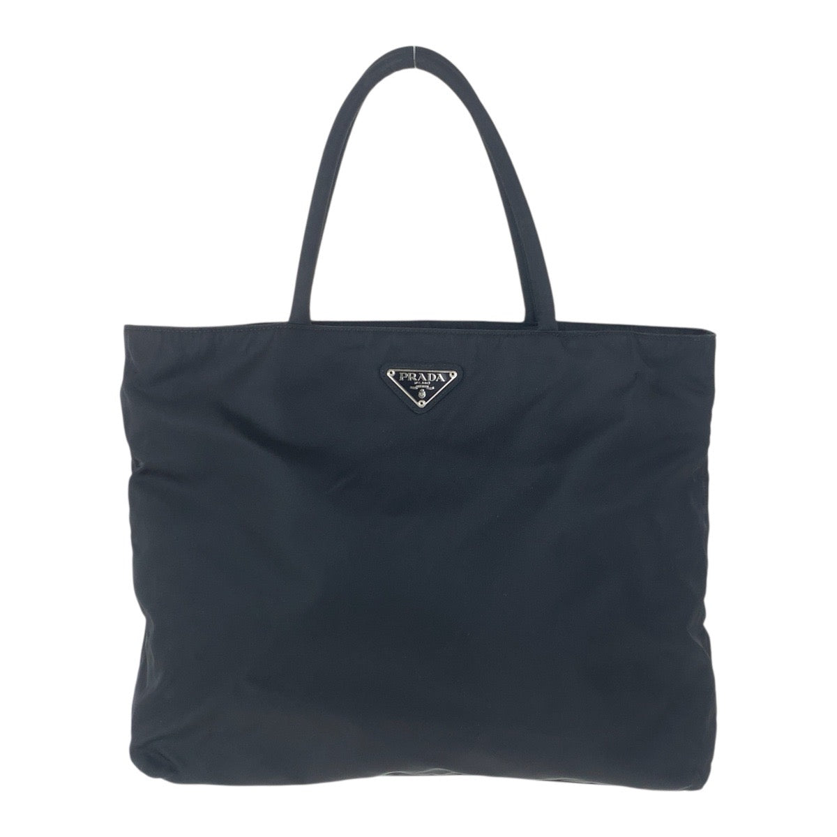 20179
PRADA プラダ テスート 三角ロゴプレート ブラック 黒 シルバー金具 ナイロン トートバッグ ショルダーバッグ レディース ABP36