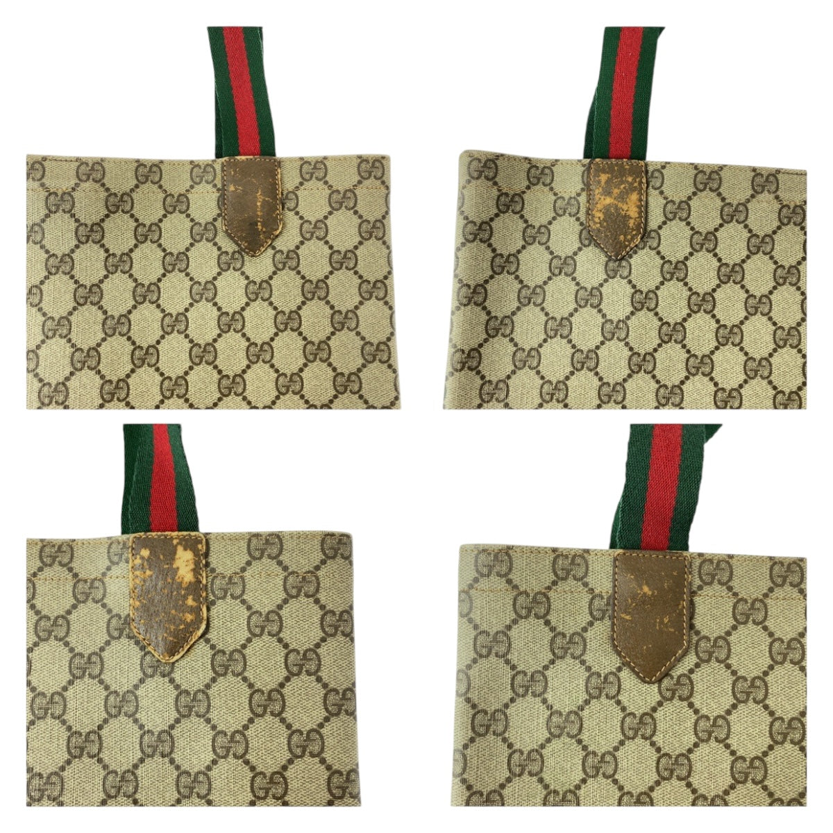 20182
GUCCI グッチ ヴィンテージ オールドグッチ シェリーライン ベージュ グリーン レッド GGスプリームキャンバス 002 63 0048 トートバッグ ショルダーバッグ レディース AB15