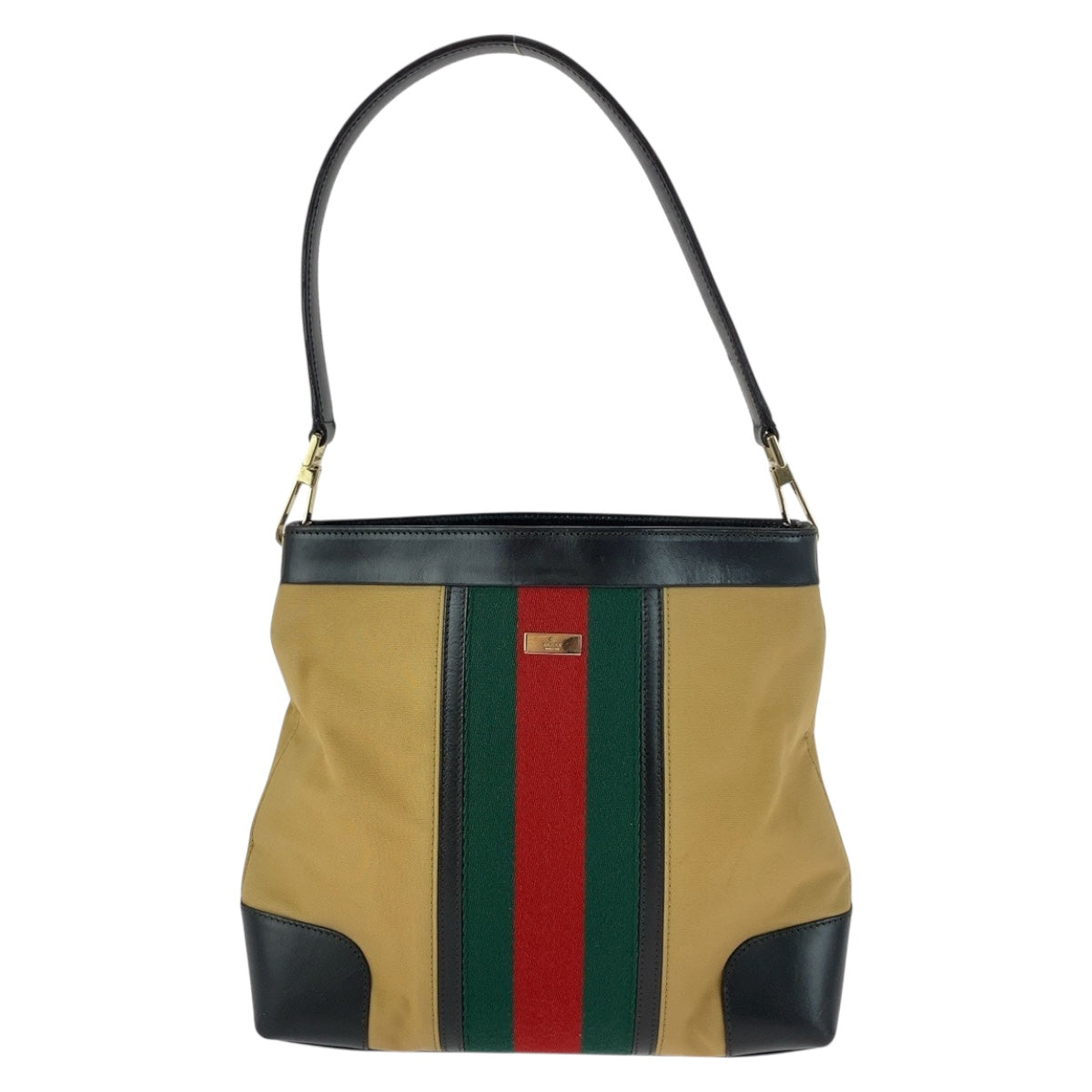 20186
GUCCI グッチ シェリーライン ベージュ レッド グリーン シルバー金具 キャンバス 001 4231 ショルダーバッグ 肩掛け レディース AB28